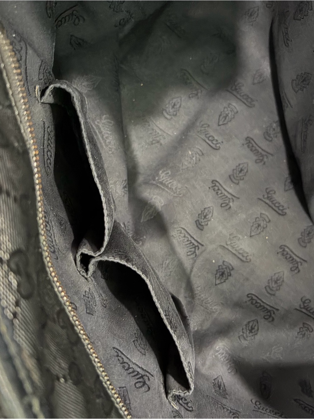 GUCCI GG IMPRIME BLACK TOTE BAG - Picture 7 of 10